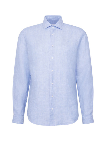 SEIDENSTICKER Regular Fit Overhemd Lichtblauw New Kent Leinen