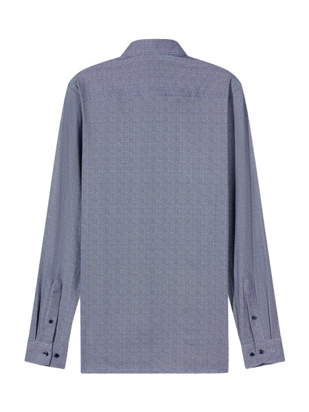 OLYMP Regular Fit Overhemd Donkerblauw New Kent Jersey