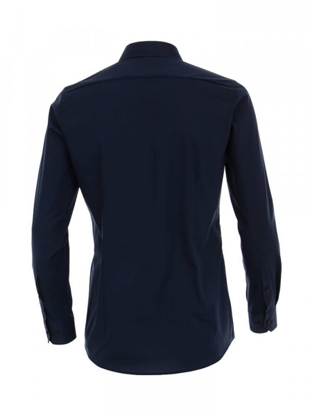 VENTI Slim Fit Overhemd Marine Kent Popeline