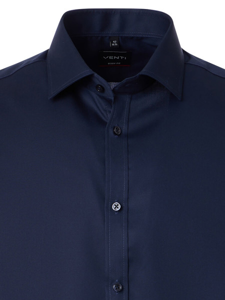 VENTI Slim Fit Overhemd Marine Kent Popeline - Weergave 1