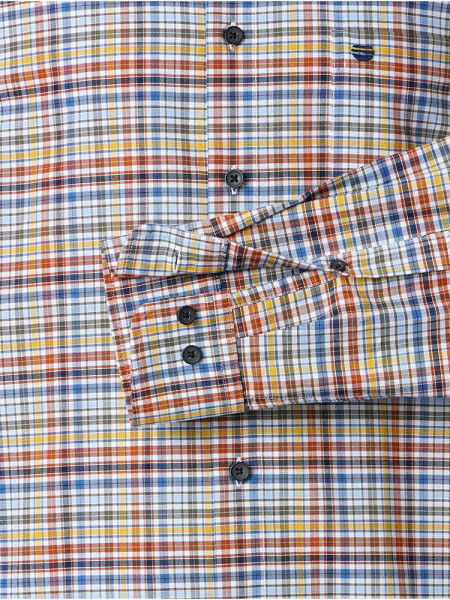 REDMOND Comfort Fit Overhemd Red Button-Down Fein Oxford - Weergave 2