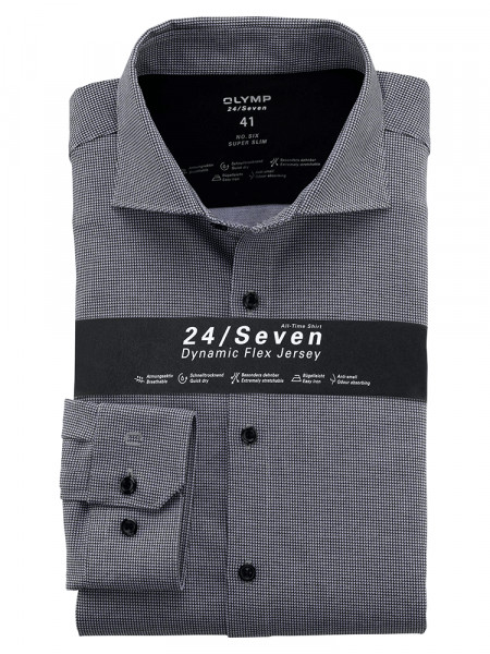 OLYMP No. Six 24/Seven super slim jersey overhemd