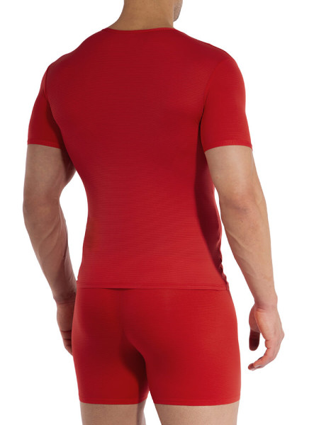 OLAF BENZ Regular Fit Red Microfaser