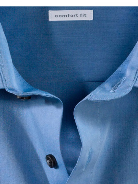 OLYMP Comfort Fit Overhemd Medium blauw New Kent Chambray - Weergave 1