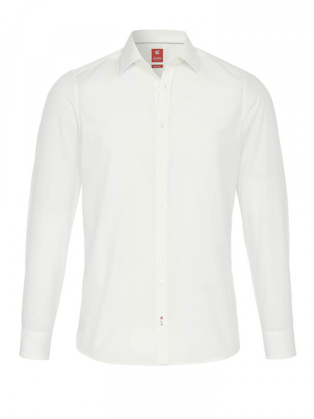 PURE Slim Fit Overhemd Lichtbeige Kent Popeline - Weergave 1