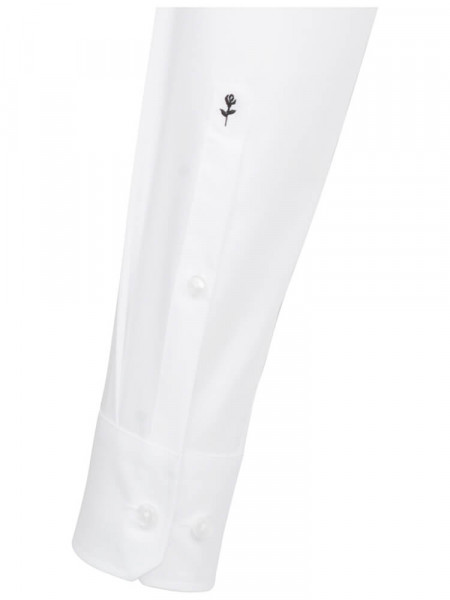 SEIDENSTICKER Regular Fit Overhemd Wit Business Kent Popeline - Weergave 1