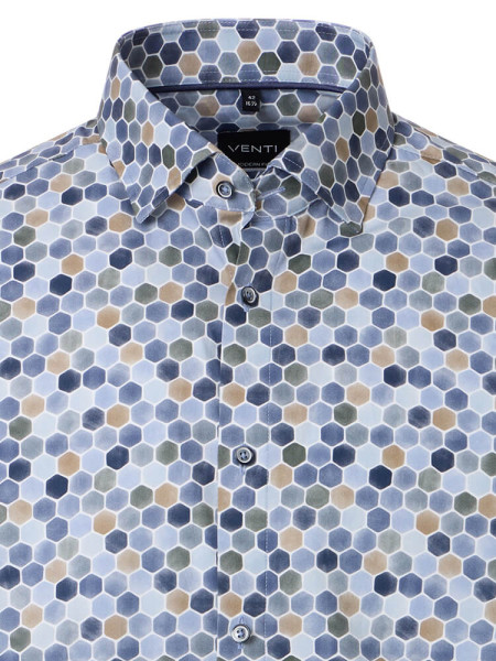 VENTI Regular Fit Overhemd Lichtblauw Kent Popeline - Weergave 1