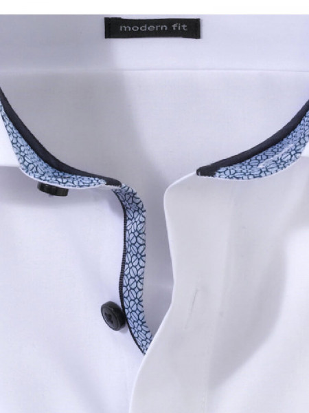 OLYMP Regular Fit Overhemd Wit Global Kent Popeline - Weergave 1