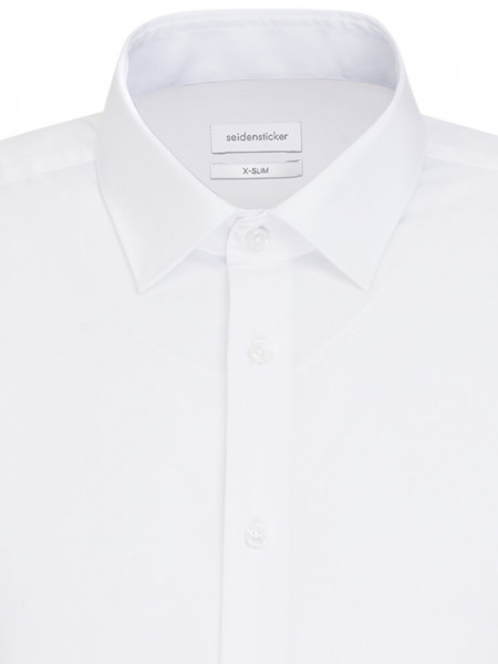 SEIDENSTICKER Extra Slim Fit Overhemd Wit Business Kent Popeline - Weergave 2