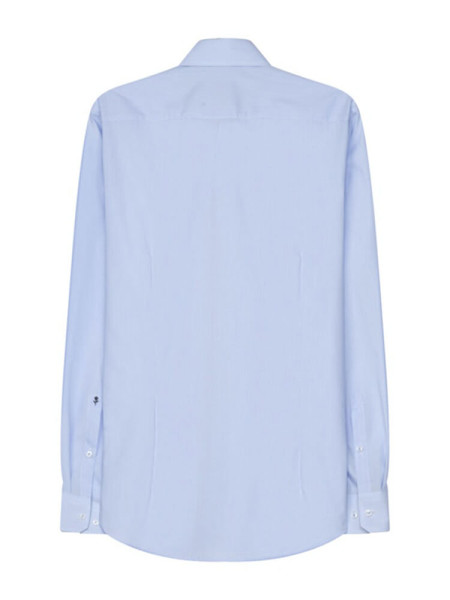 SEIDENSTICKER Slim Fit Overhemd Lichtblauw Business Kent Popeline