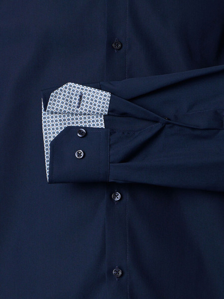 VENTI Regular Fit Overhemd Marine Kent Popeline - Weergave 2