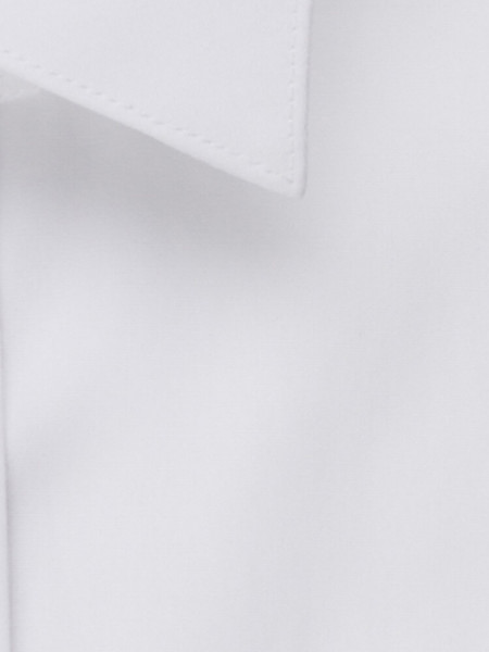 SEIDENSTICKER Tailored Fit Overhemd Wit Kläppchen Popeline - Weergave 3