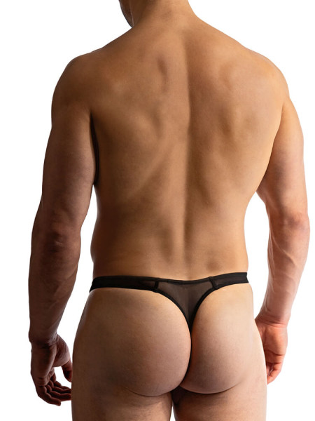 MANSTORE Regular Fit Zwart Microfaser