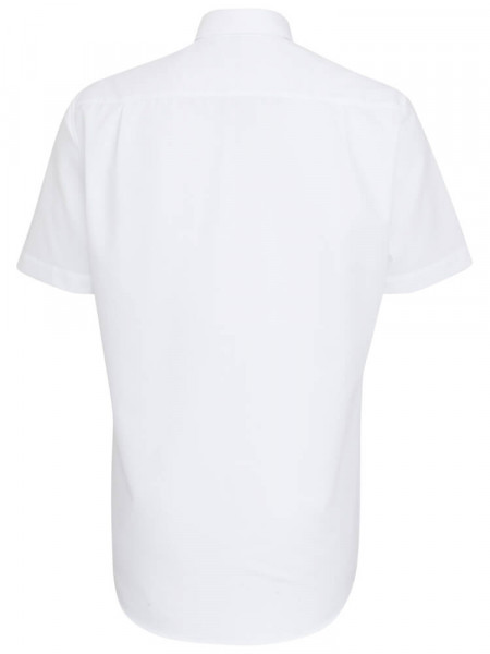 SEIDENSTICKER Regular Fit Overhemd Wit Button-Down Popeline