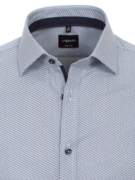 VENTI Slim Fit Overhemd Medium blauw Kent Easy Care  - Weergave 1