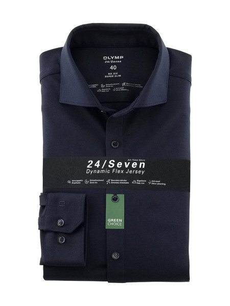OLYMP No. Six 24/Seven super slim jersey overhemd
