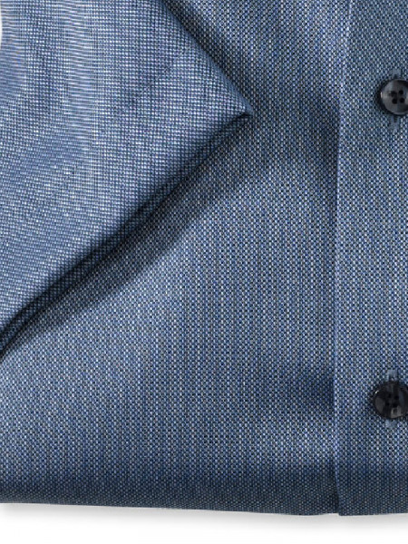 OLYMP Regular Fit Overhemd Donkerblauw Global Kent Struktur - Weergave 2