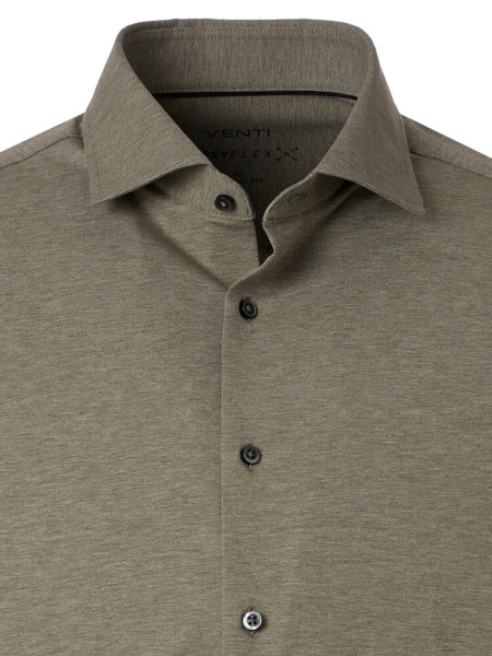 VENTI Comfort Fit Overhemd Groen Kent Jersey - Weergave 1