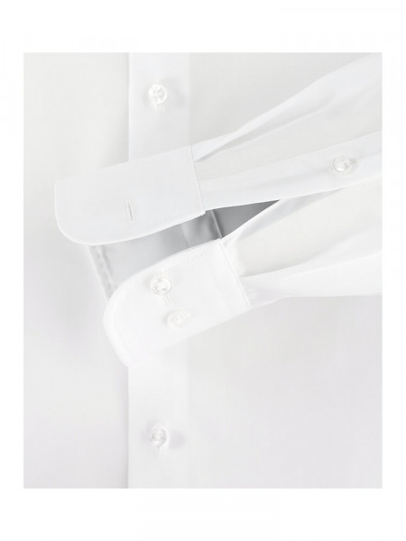 CASAMODA Comfort Fit Overhemd Wit Kent Popeline - Weergave 2