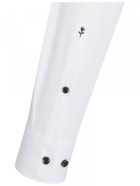 SEIDENSTICKER Regular Fit Overhemd Wit Business Kent Popeline - Weergave 1