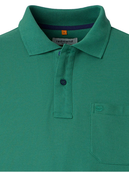 REDMOND Polo Donkergroen Piqué - Weergave 1
