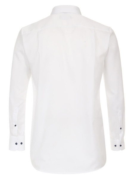 CASAMODA Comfort Fit Overhemd Wit Kent Struktur