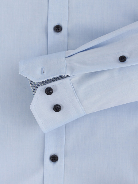 VENTI Slim Fit Overhemd Lichtblauw Kent Easy Care  - Weergave 2