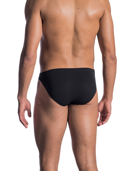 OLAF BENZ Regular Fit Zwart Microfaser