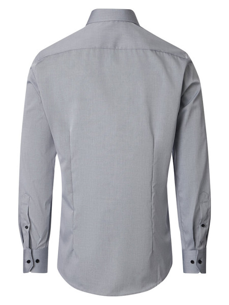 VENTI Regular Fit Overhemd Antraciet Kent Popeline