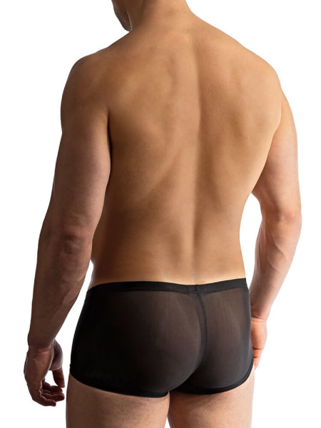 MANSTORE Regular Fit Zwart Microfaser