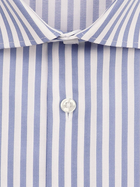 SEIDENSTICKER Regular Fit Overhemd Lichtblauw New Kent Struktur - Weergave 1