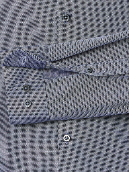 VENTI Regular Fit Overhemd Donkerblauw Kent Jersey - Weergave 2