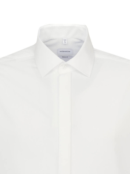 SEIDENSTICKER Regular Fit Overhemd Lichtbeige Business Kent Popeline - Weergave 2