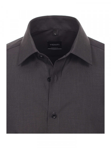 VENTI Regular Fit Overhemd Antraciet Kent Popeline - Weergave 1