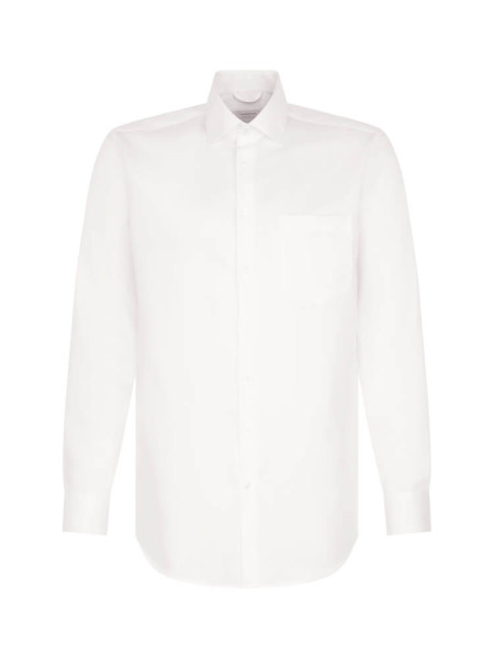 SEIDENSTICKER Comfort Fit Overhemd Wit Business Kent Twill