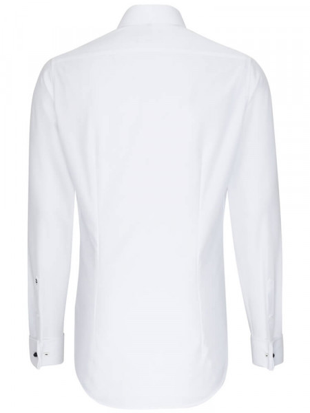 SEIDENSTICKER Slim Fit Overhemd Wit Business Kent Popeline