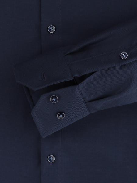 VENTI Regular Fit Overhemd Donkerblauw Kent Struktur - Weergave 2