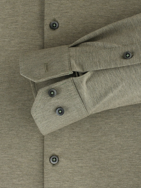 VENTI Slim Fit Overhemd Groen Kent Jersey - Weergave 2