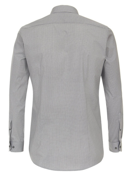 VENTI Slim Fit Overhemd Zwart Kent Easy Care