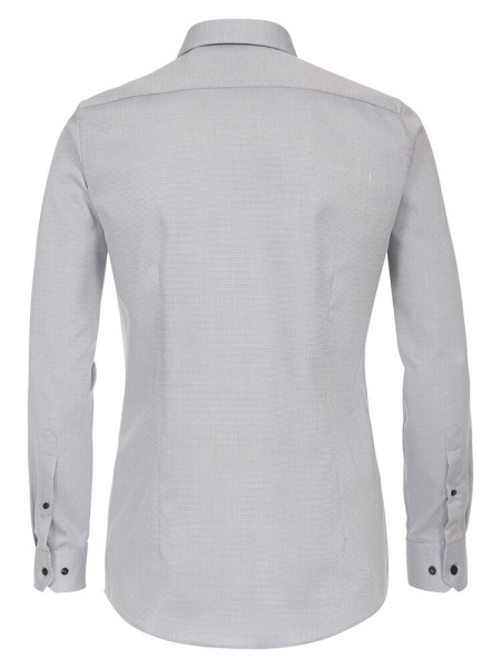 VENTI Slim Fit Overhemd Grijs Kent Easy Care