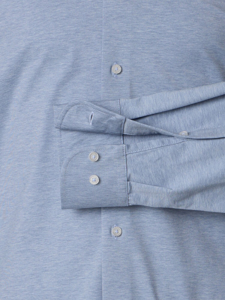 VENTI Comfort Fit Overhemd Lichtblauw Kent Jersey - Weergave 2