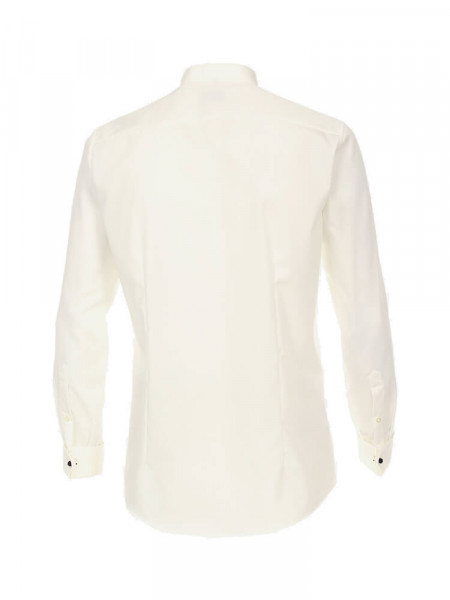 VENTI Regular Fit Overhemd Lichtbeige Kläppchen Popeline