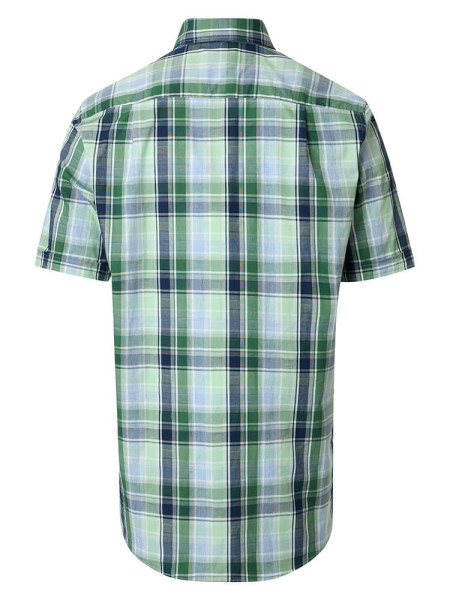 REDMOND Comfort Fit Overhemd Groen Button-Down Hyperflex Dobby