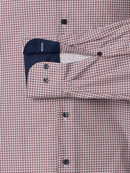 VENTI Comfort Fit Overhemd Red Kent Popeline - Weergave 2