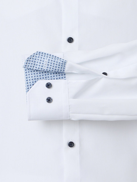 VENTI Regular Fit Overhemd Wit Kent Popeline - Weergave 2