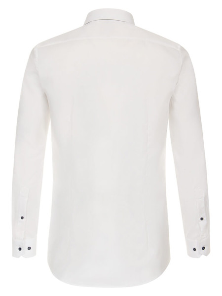 VENTI Slim Fit Overhemd Wit Kent Easy Care