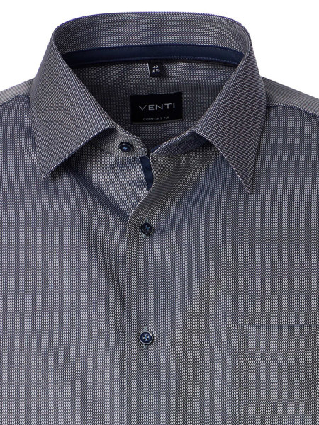 VENTI Comfort Fit Overhemd Groen Kent Struktur - Weergave 1