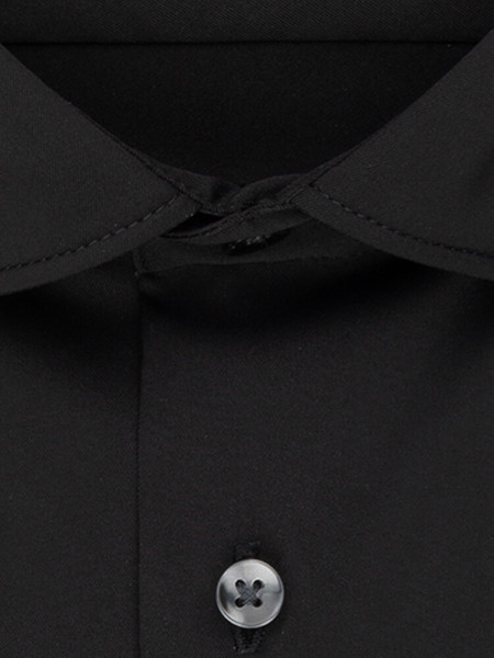 SEIDENSTICKER Slim Fit Overhemd Zwart Light Kent  Twill - Weergave 1