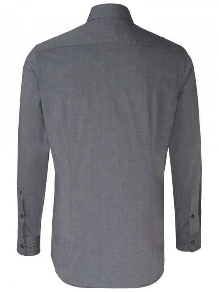 SEIDENSTICKER Tailored Fit Overhemd Antraciet Business Kent Fil à Fil