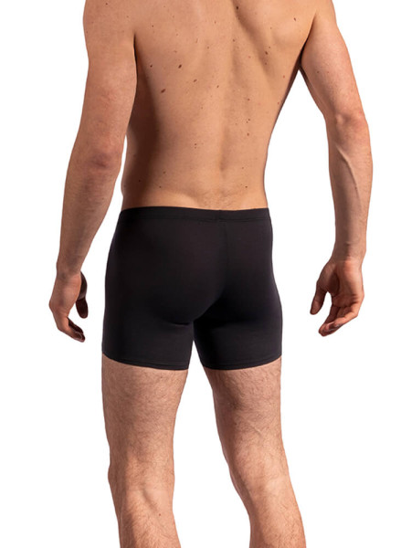 OLAF BENZ Regular Fit Zwart Microfaser